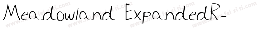 Meadowland ExpandedR字体转换